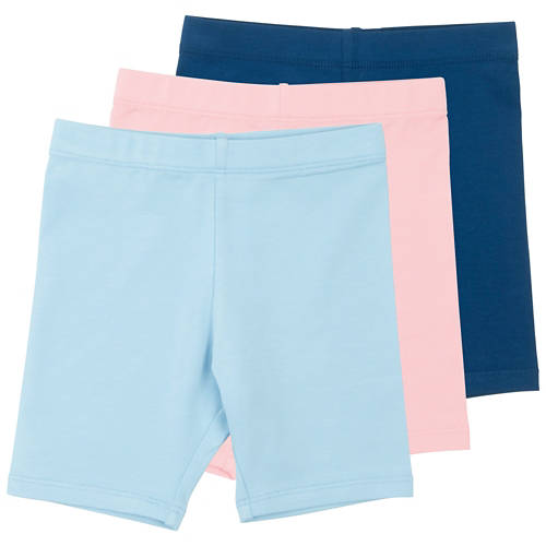 Vista frontale 1, Pantaloncini da ciclista per bambini,  blu scuro/rosa/blu, 98
