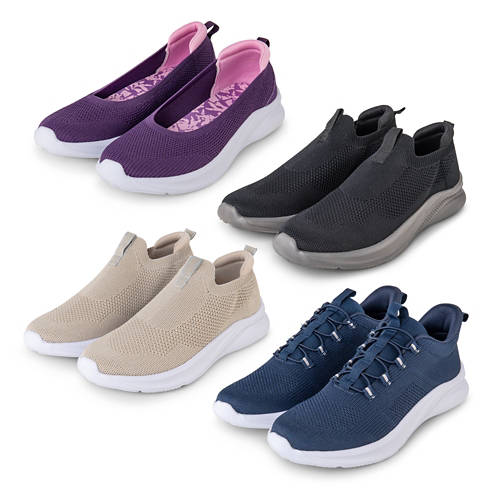 Groupe 1, Mocassins légers pour femmes ou hommes, bleu marine, 39