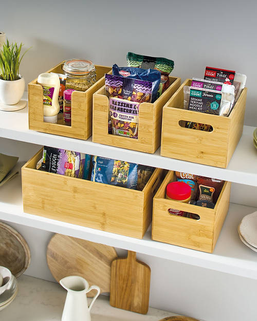 Lifestyle 1, Bamboo Pantry Bins