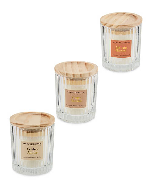 Group 1, Ribbed Wood Candle