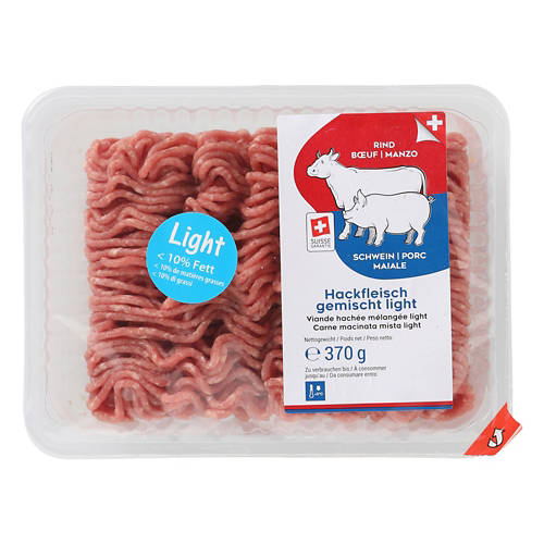 Vorderansicht 2, Hackfleisch, gemischt, light