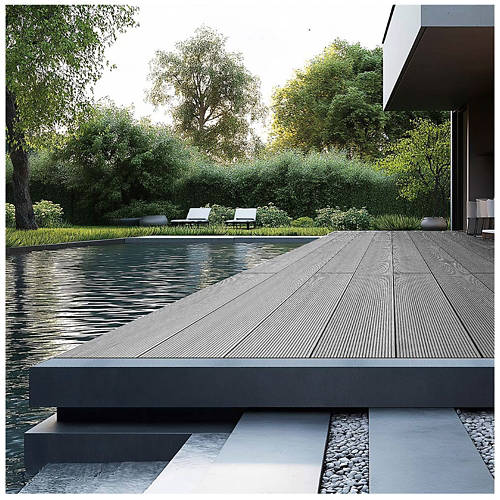 Lifestyle 2, Terrassendielen SAMANA hellgrau 10m²