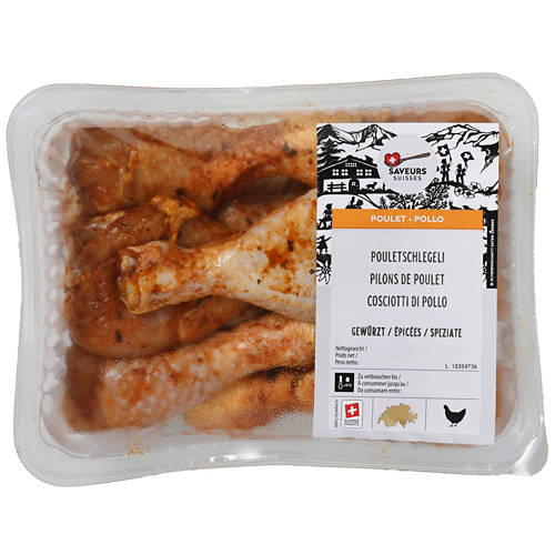 Vorderansicht 2, Poulet-Schlegeli, gewürzt