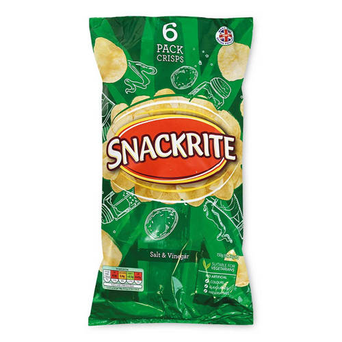 Salt & Vinegar Crisps 6 Pack