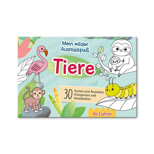 Vue de face 1, Cartes à colorier, coloriage animaux