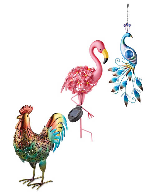 Group 1, Solar LED Metal Animals