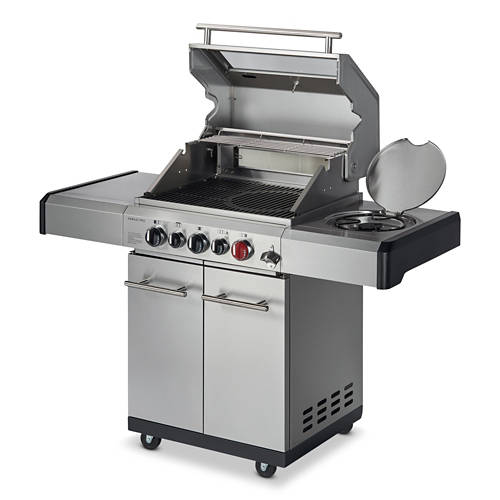 Details 2, Gasgrill Kansas Pro 3 SIK Turbo II inkl. Wetterschutzhülle