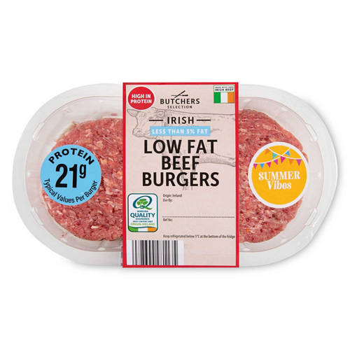 Irish Less Than 3% Fat Beef Burgers