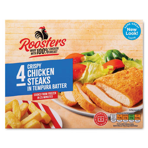 Crispy Chicken Steaks in Batter 4 Pack