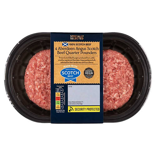 Aberdeen Angus Scotch Beef Quarter Pounders 4 Pack