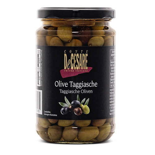 Vorderansicht 1, Italienische Oliven, Taggiasche