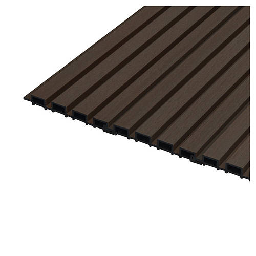 Details 2, WPC Fassadenverkleidung DUVAR 10m² nussbaum