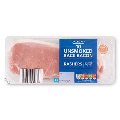 Oakhurst Unsmoked Back Bacon