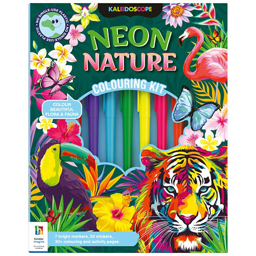 Vista frontale 1, Libro da colorare «Caleidoscopio», neon