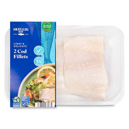 2 Pack Cod Fillets 250g