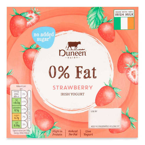 Strawberry Fat Free Fruit Yogurt Product Image Front shot 01