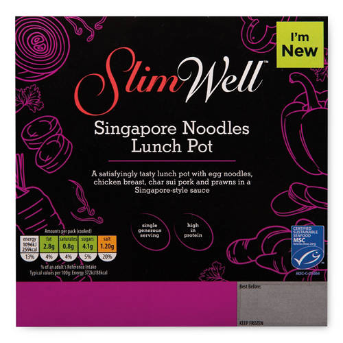 Singapore Noodles  Lunch Pot