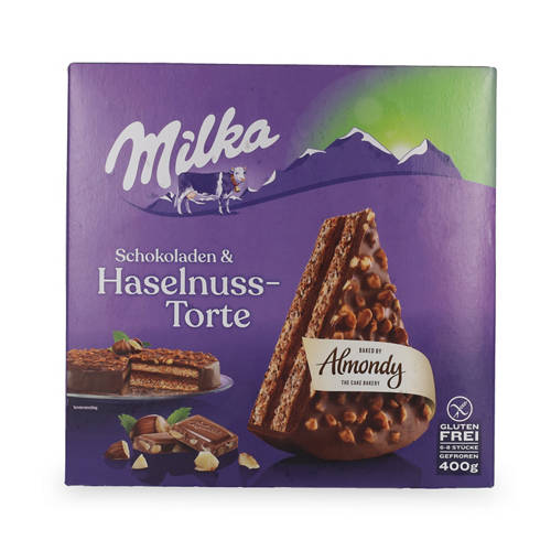 Vista frontale 1, Torta di marca senza glutine 400 g, Milka