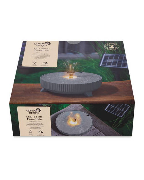 Front shot 2, Solar LED Fountain