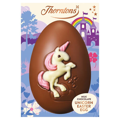 Front shot 1, Thorntons Milk Chocolate Unicorn Easter Egg 151g