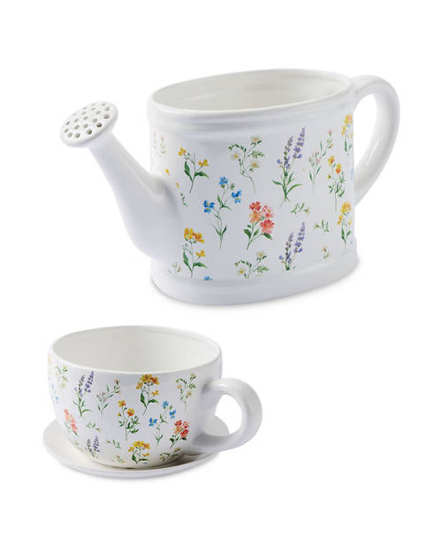 Group 1, Teacup/Watering Can Planter