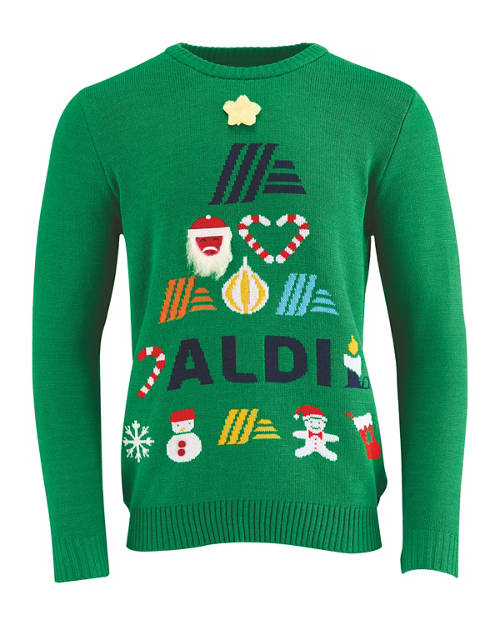 Christmas Jumper Green, S