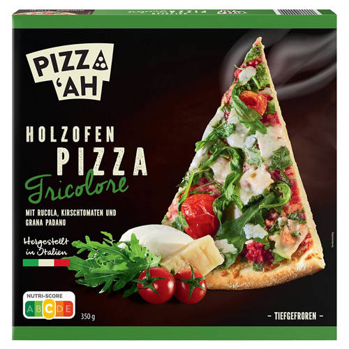 Vorderansicht 1, Holzofen Pizza 350 g, Tricolore