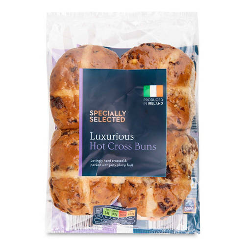 Hot Cross Buns 4 Pack