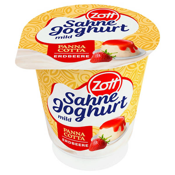 Sahnejoghurt Panna Cotta 140 g, Erdbeere