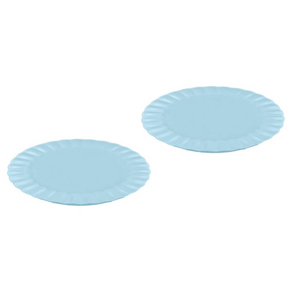 Frühlingsgeschirr, Suppen Teller 2 Stück, Blau