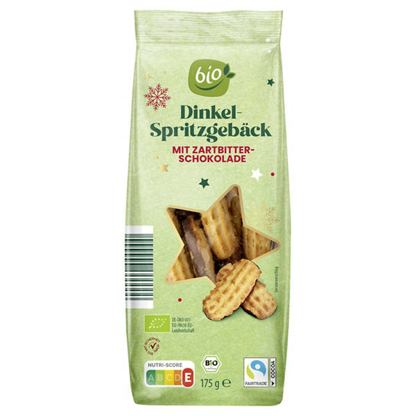 Bio-Gebäck, Spritzgebäck Zartbitter 175 g