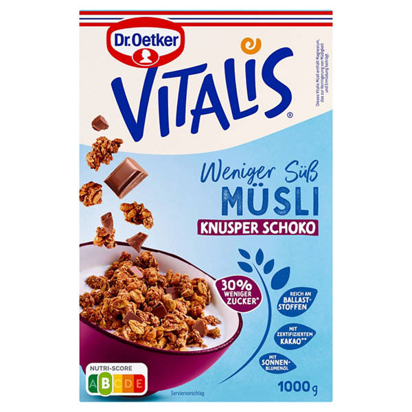Vitalis 1,5 kg weniger süß Knusper pur