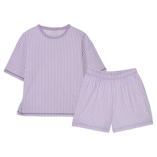 Damen-Shorty-Pyjama-Set, Streifen, S 36/38