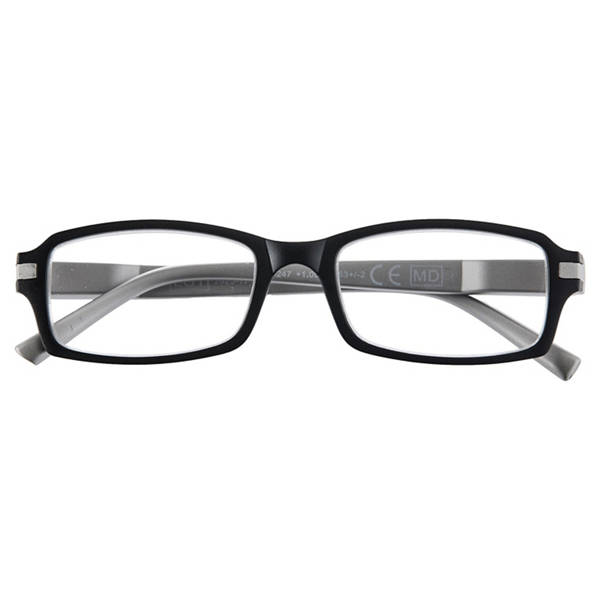 Lesehilfe, Two Tone, Schwarz/Silber, 1.0