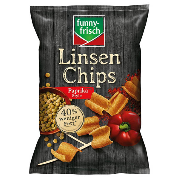 Linsen Chips 90 g, Paprika