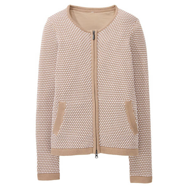 Damen Strickjacke, Hellbraun, S 36/38