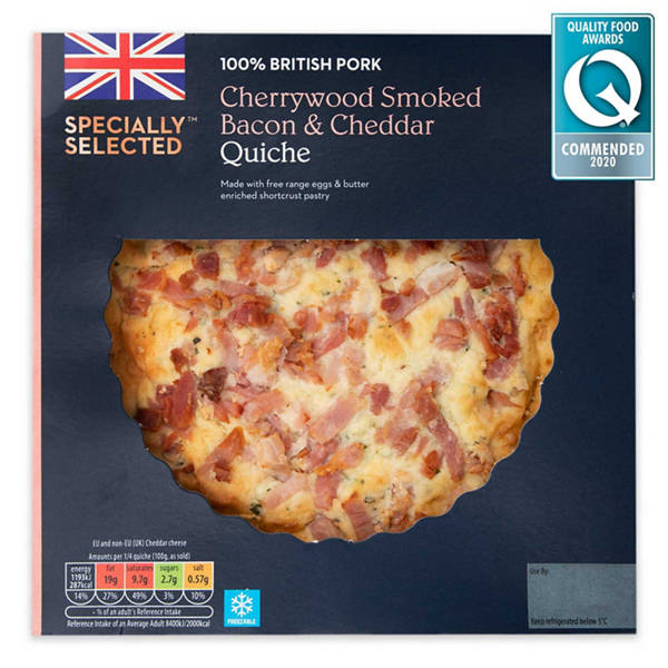 Cherrywood Smoked Bacon & Cheddar Quiche