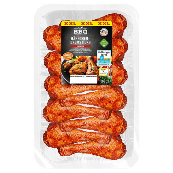 Hähnchen Drumsticks gewürzt 1 kg