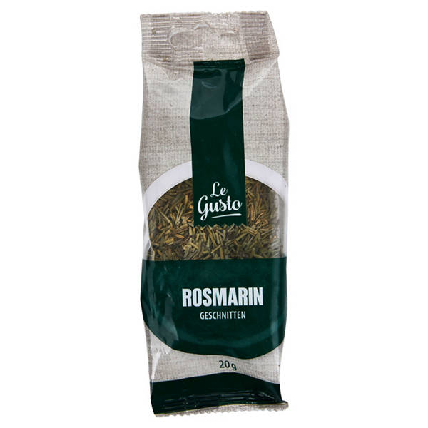 Kräuter und Gewürze im Nachfüllbeutel, Rosmarin geschnitten, 20 g