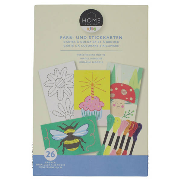 Kreatives Bastelset für Kinder, Sticker Zahl