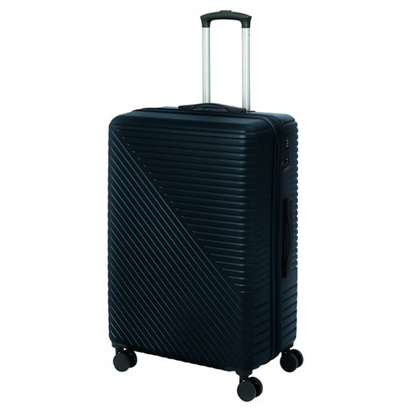 Erweiterbarer Hartschalen-Trolley, Groß, Schwarz
