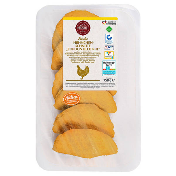 Hähchen-Schnitte Cordon Bleu 750 g