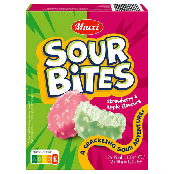 Saure Pralinen 180 ml, Erdbeer/Grüner-Apfel