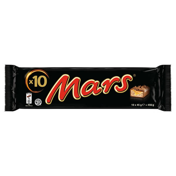 Twix - Mars - Snickers 10er-Pack, Mars 450 g