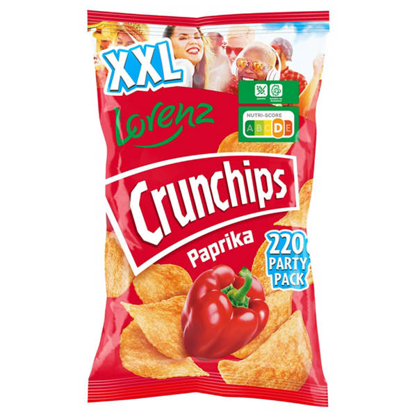 Crunchips XXL 220 g, Paprika