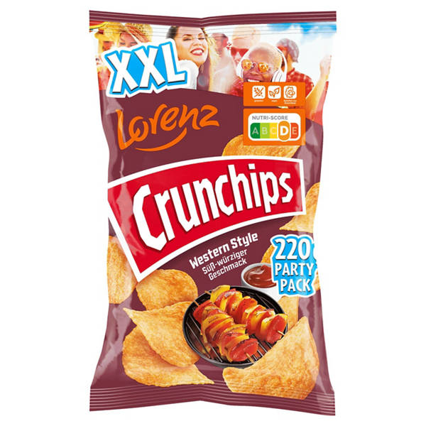 Crunchips XXL 220 g, Western Style