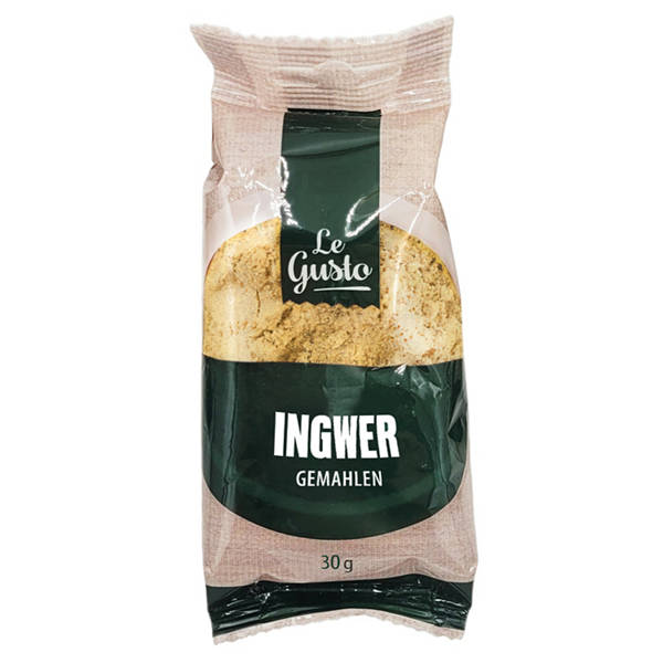 Kräuter und Gewürze im Nachfüllbeutel, Ingwer