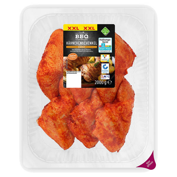 Hähnchen Schenkel gewürzt XXL, 2 kg
