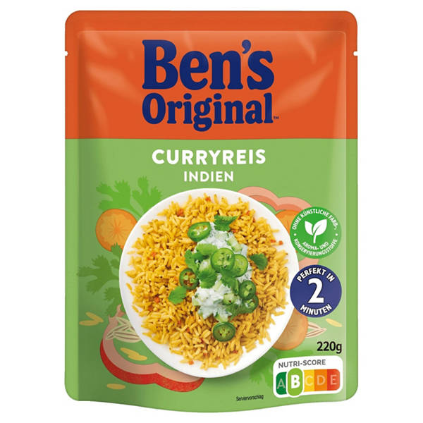 Express-Reis 220 g, Curry indisch