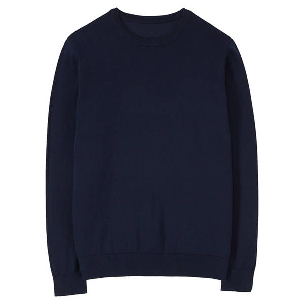 Herren Feinstrickpullover, Marine, M